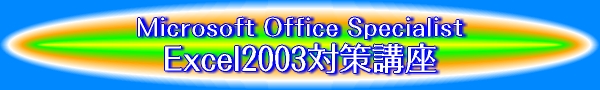 Microsoft Office Specialist Excel2003�΍�u��